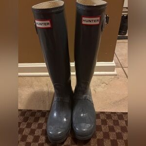 Hunter Classic Gray Rain Boots